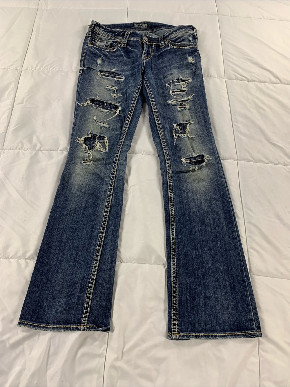 Pre loved SILVER jeans womens size 27x33